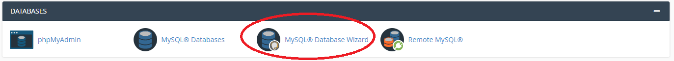 MySQL® Database Wizard